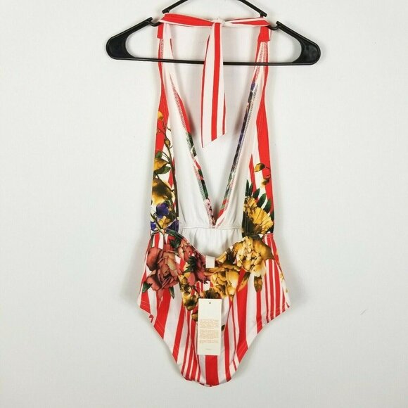 Rococo Sand Womens Summer Citrus Halter Neck One Piece Swimsuit Size XS - Picture 5 of 7